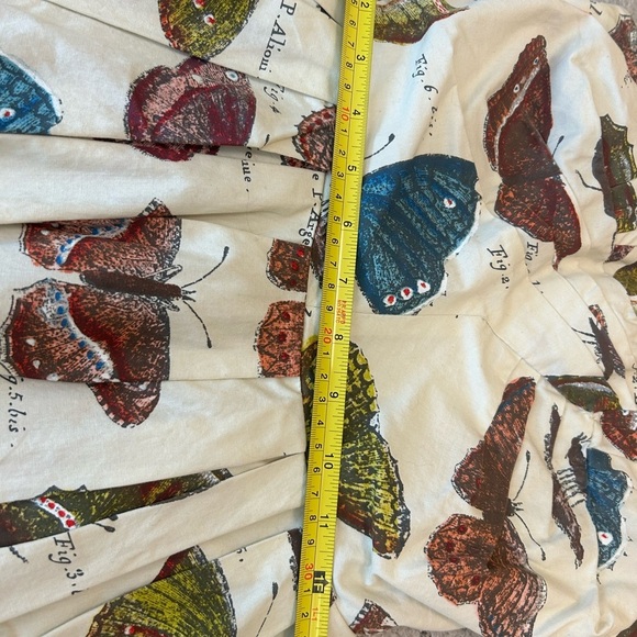 Maeve (Anthropologie) Size 4 Butterfly Print Strapless Dress with tule skirt EUC - Picture 8 of 11